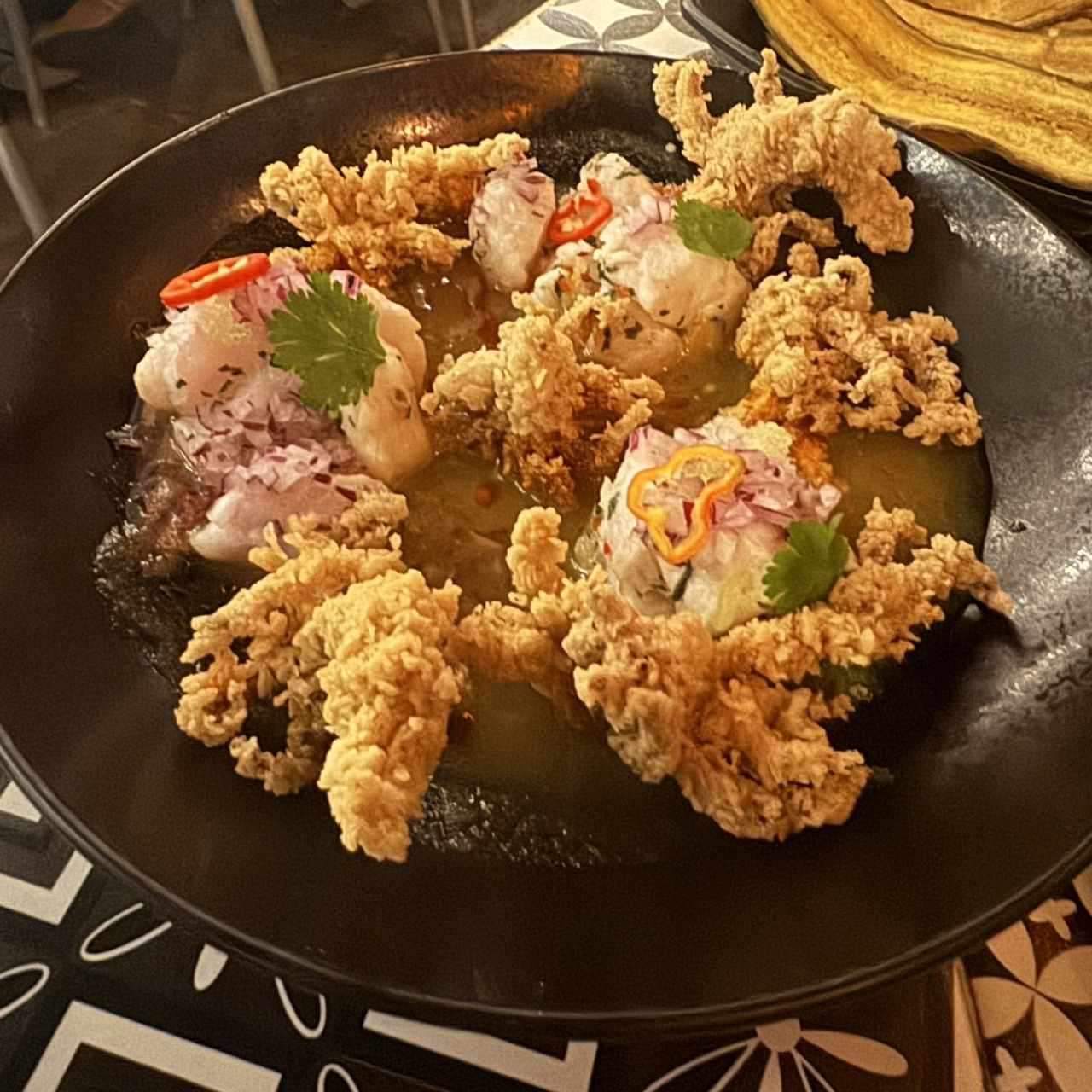 Ceviche Pescado y Arañitas