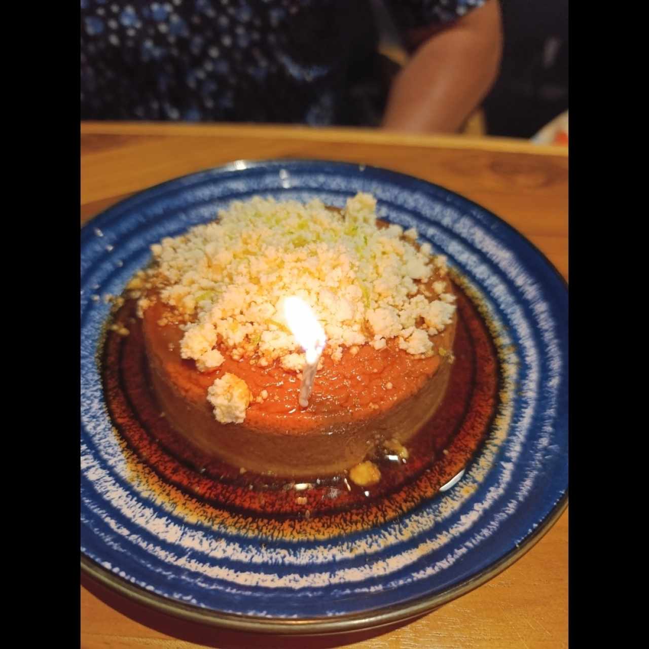 Flan de café con queso blanco