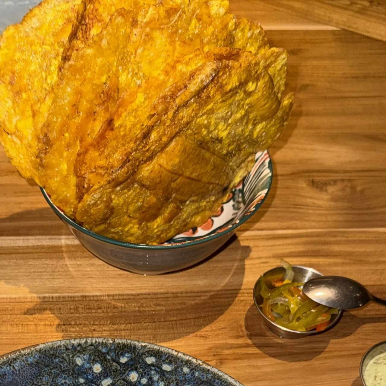 Patacones con salsa sexy