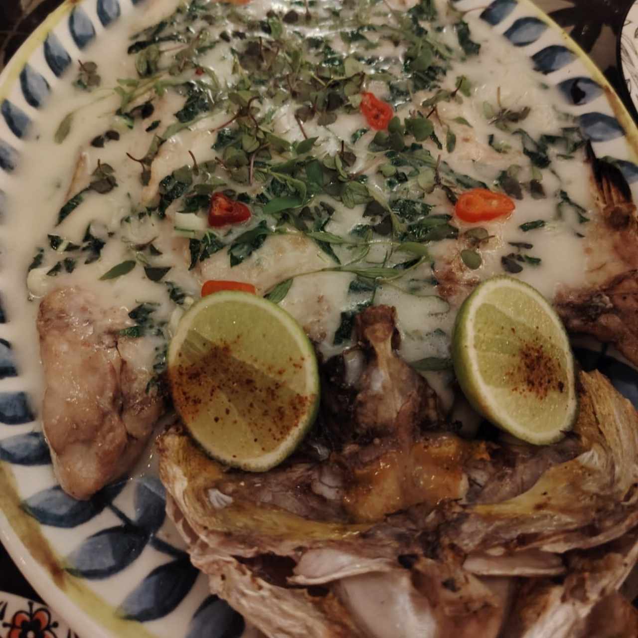 Pesca del día al carbón