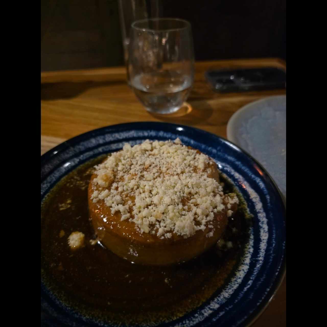 Flan de café con queso blanco