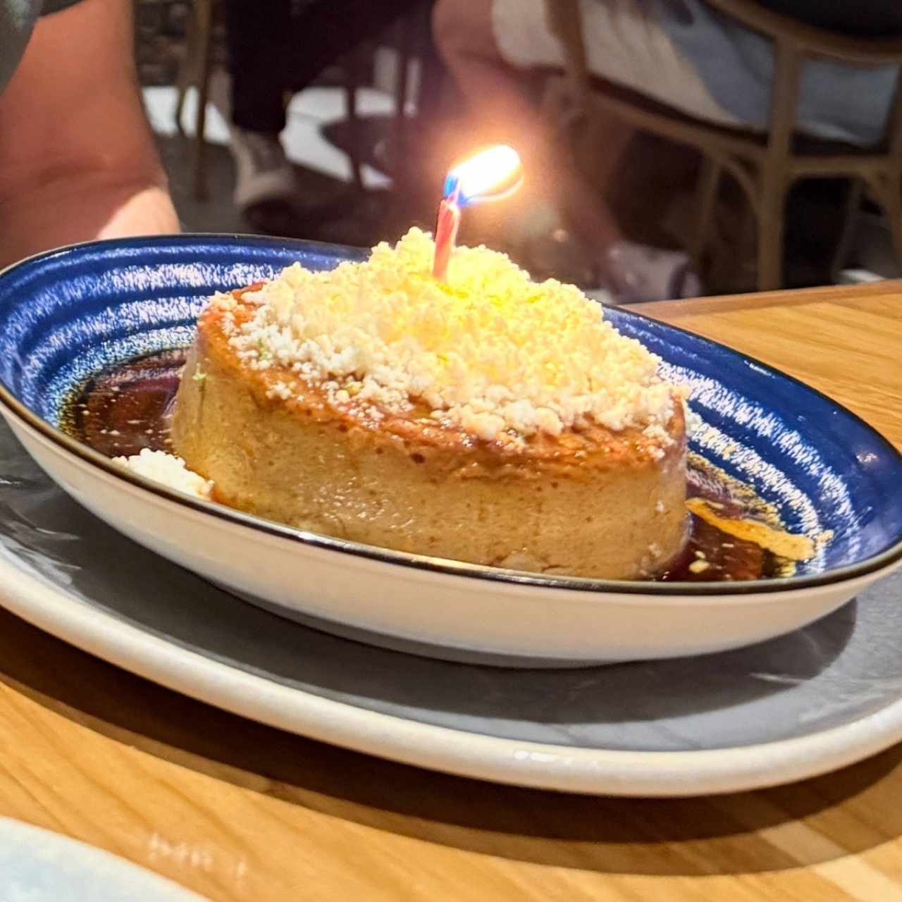 Flan de café con queso blanco