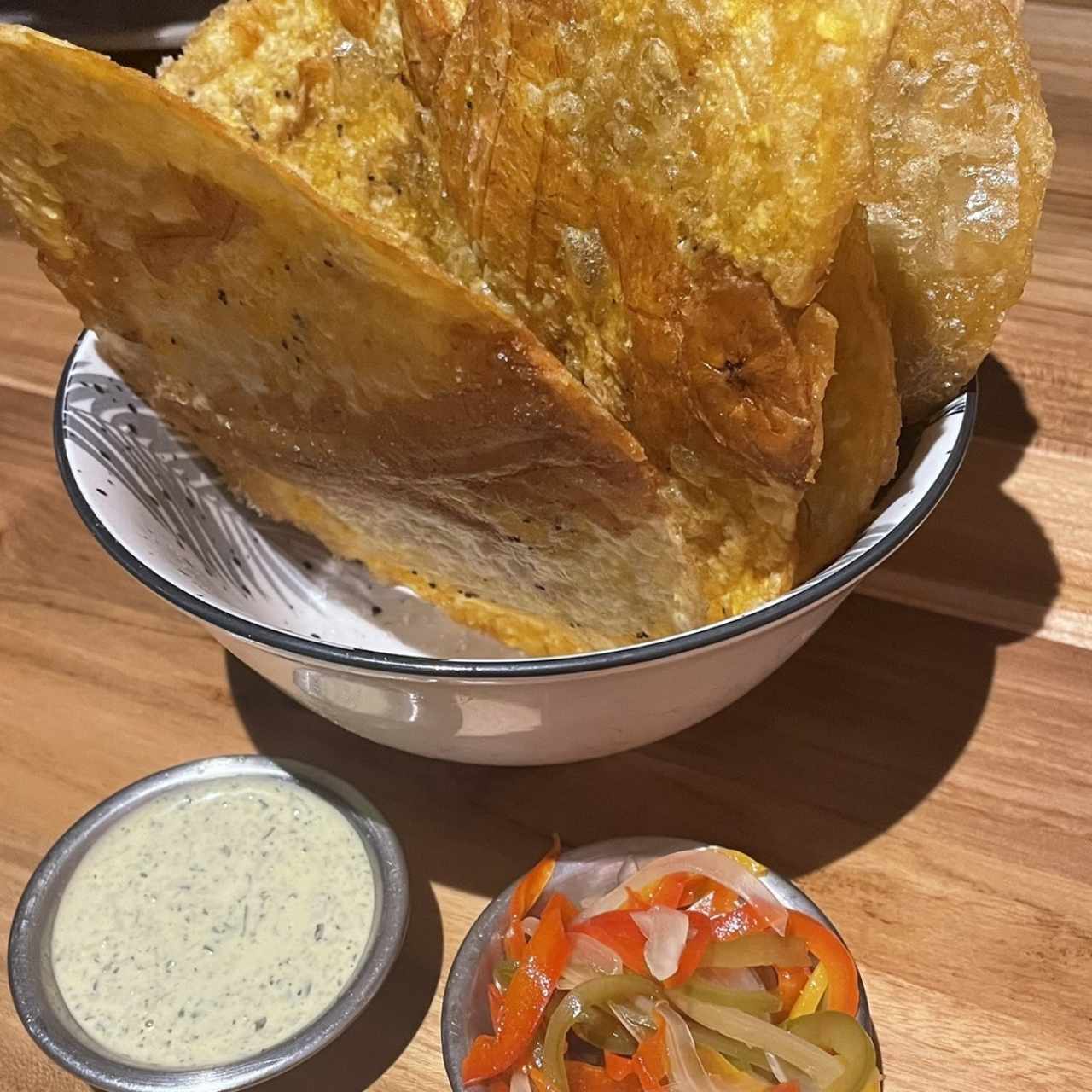 Patacones con salsa sexy