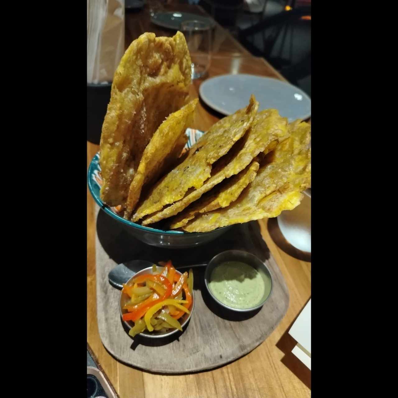 Patacones con salsa sexy