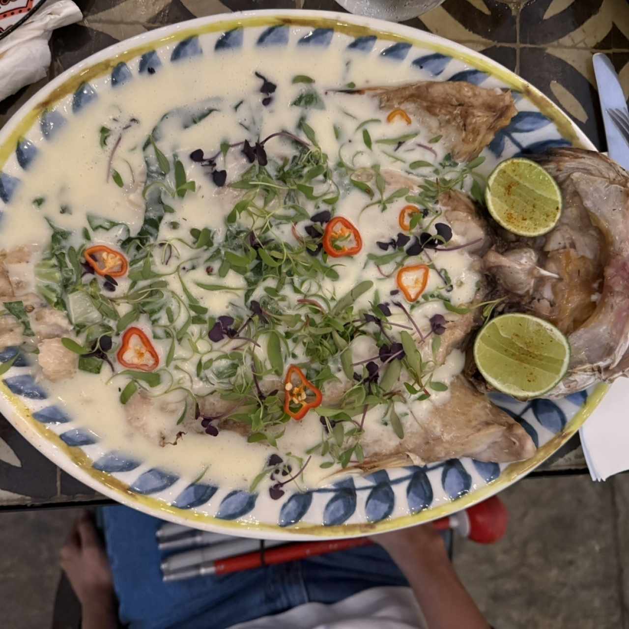 Pesca del día al carbón