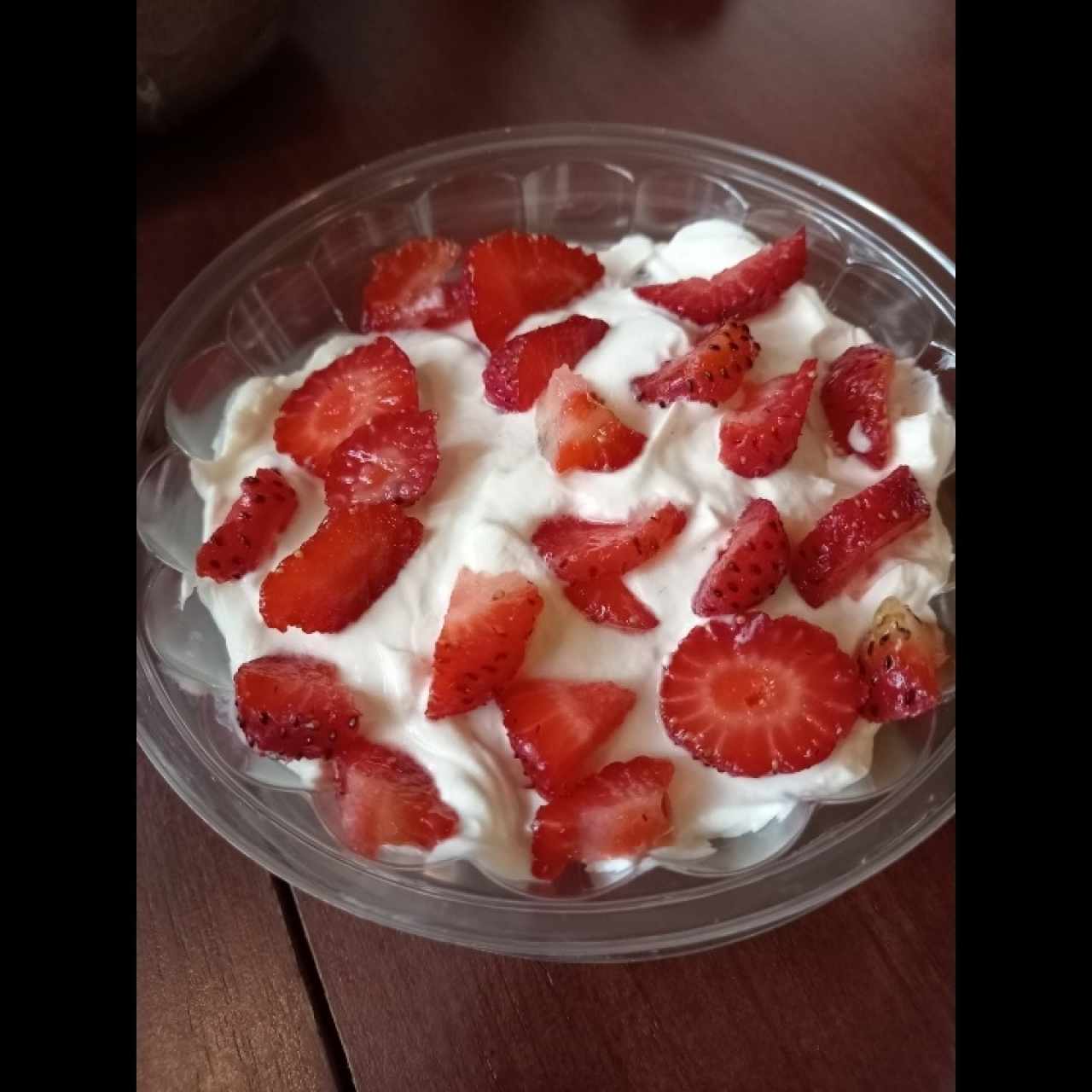 Fresas con crema 