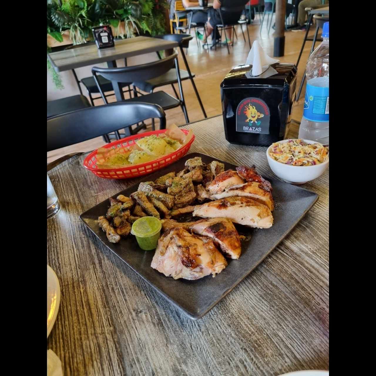 parrilla de pollo, carne, chuleta