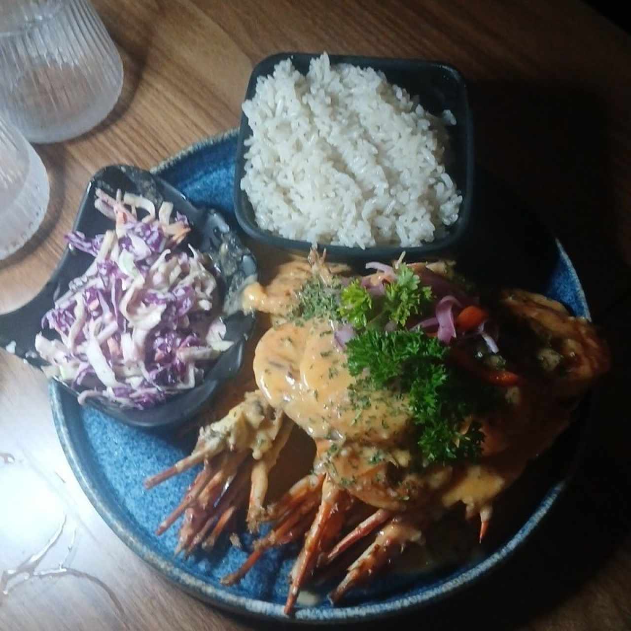 Langosta Rellena de Mixto de Marisco