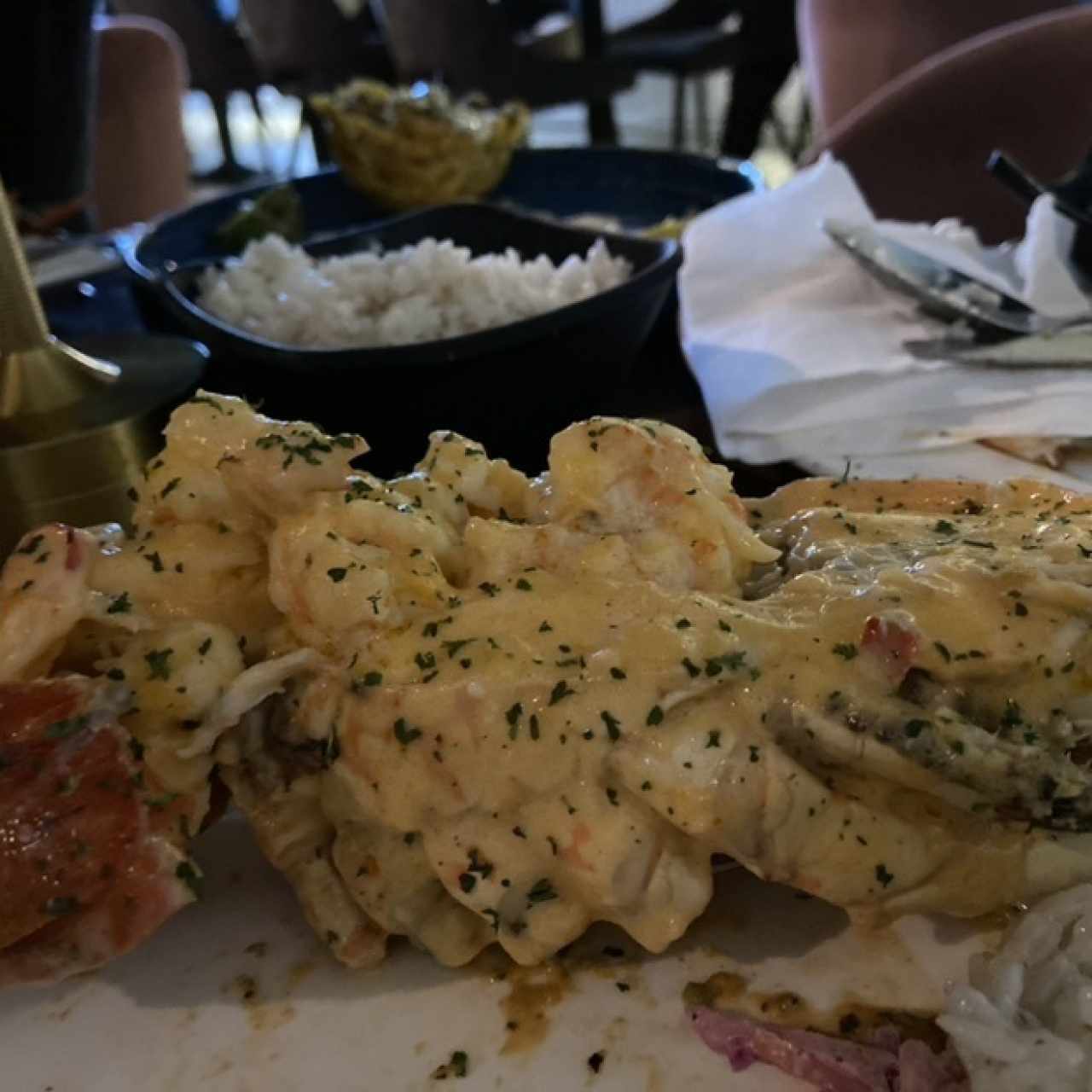 Langosta Rellena De Camarones