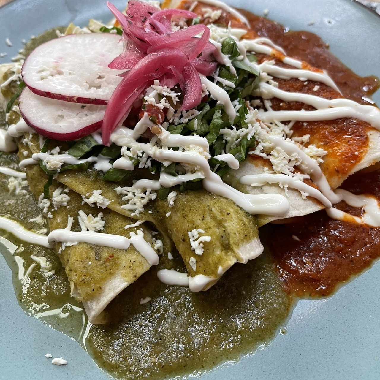 Enchiladas ahogadas