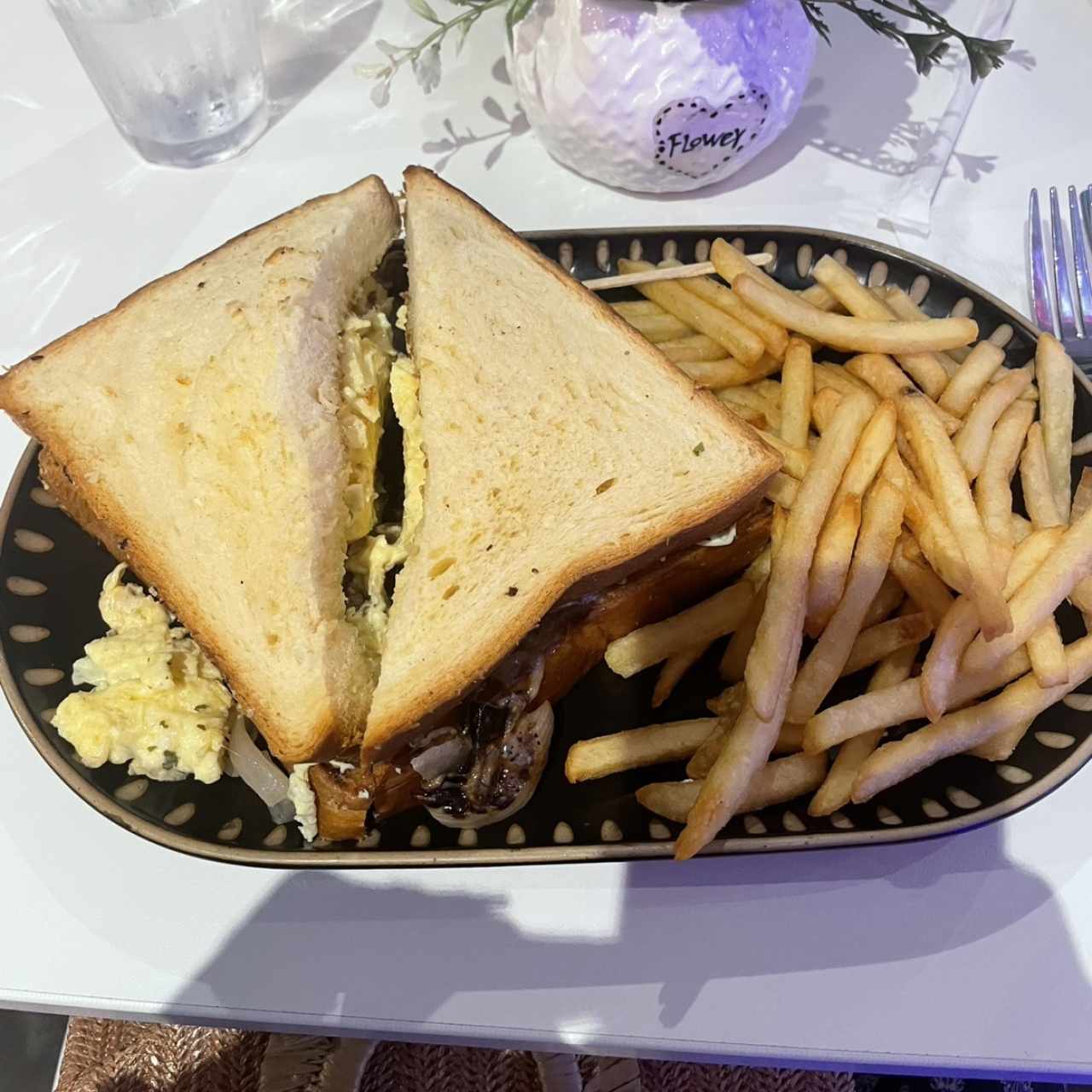Philly Steak and Eggs Sandwich