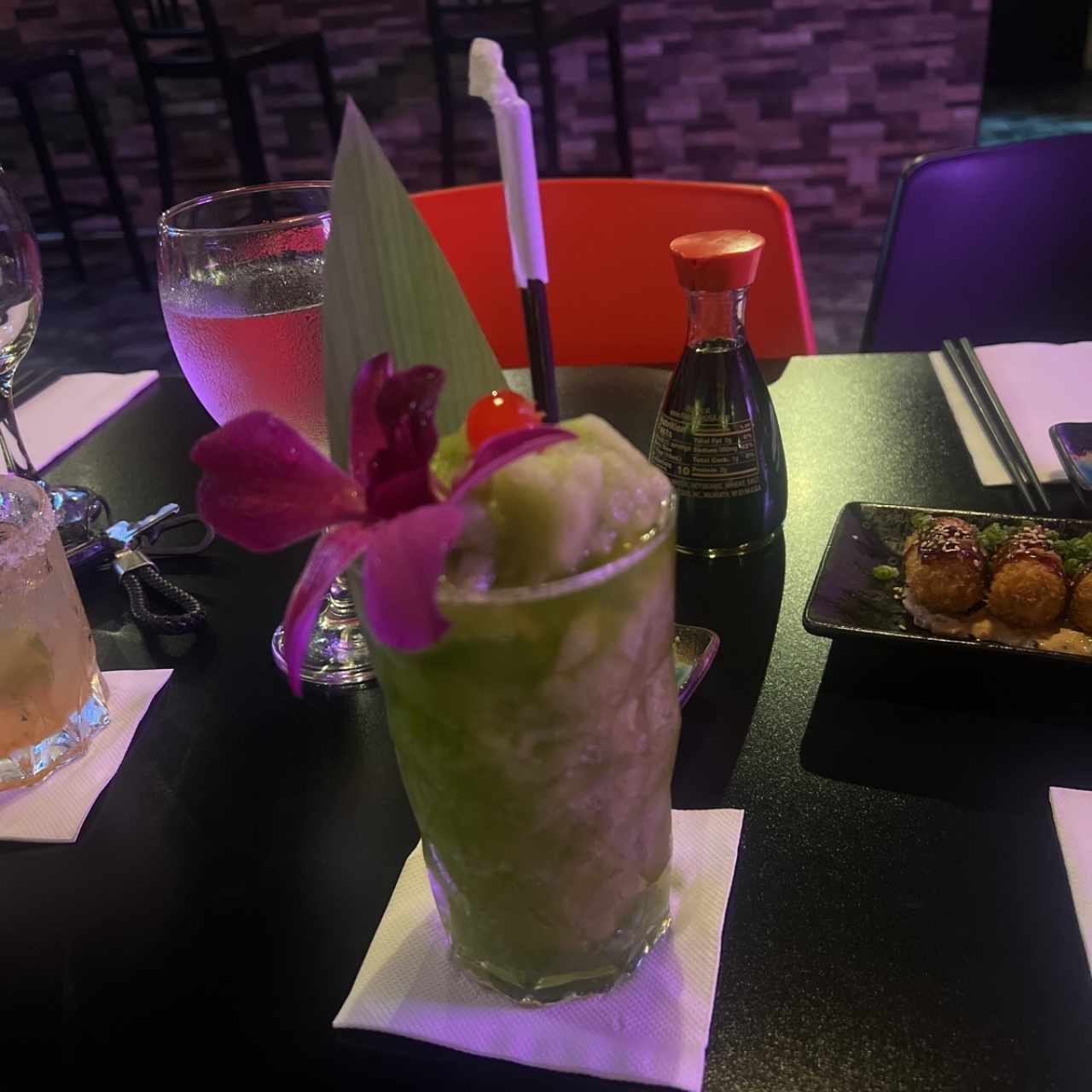 limonada con hierba buena 