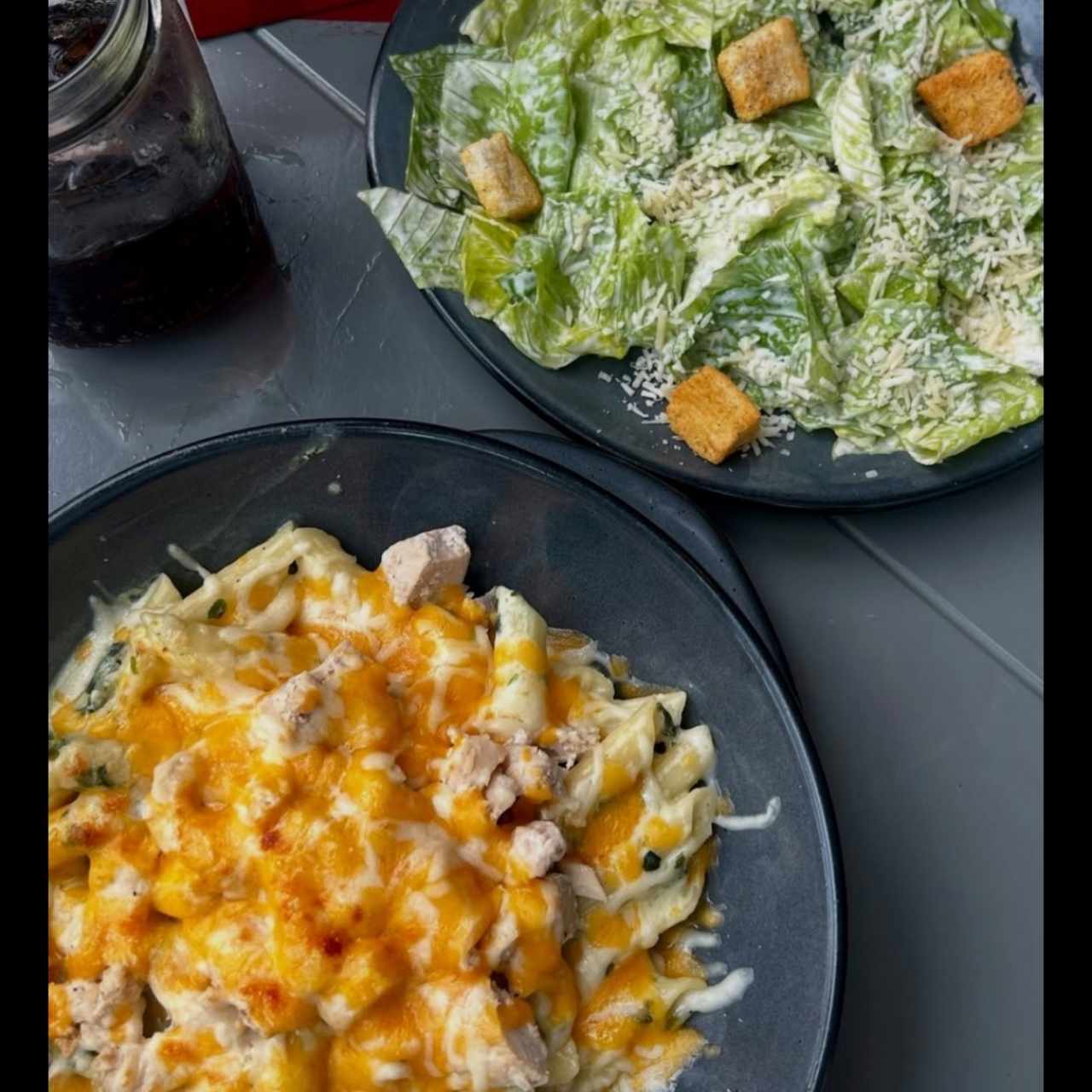 Grilled Chicken & Spinach Alfredo Bowl
