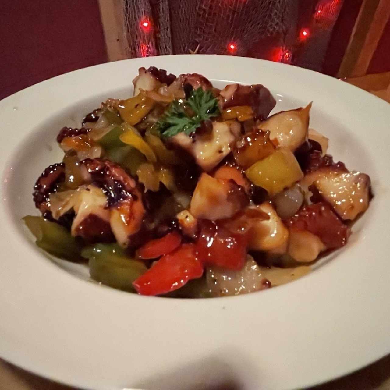 Pulpo al diablo