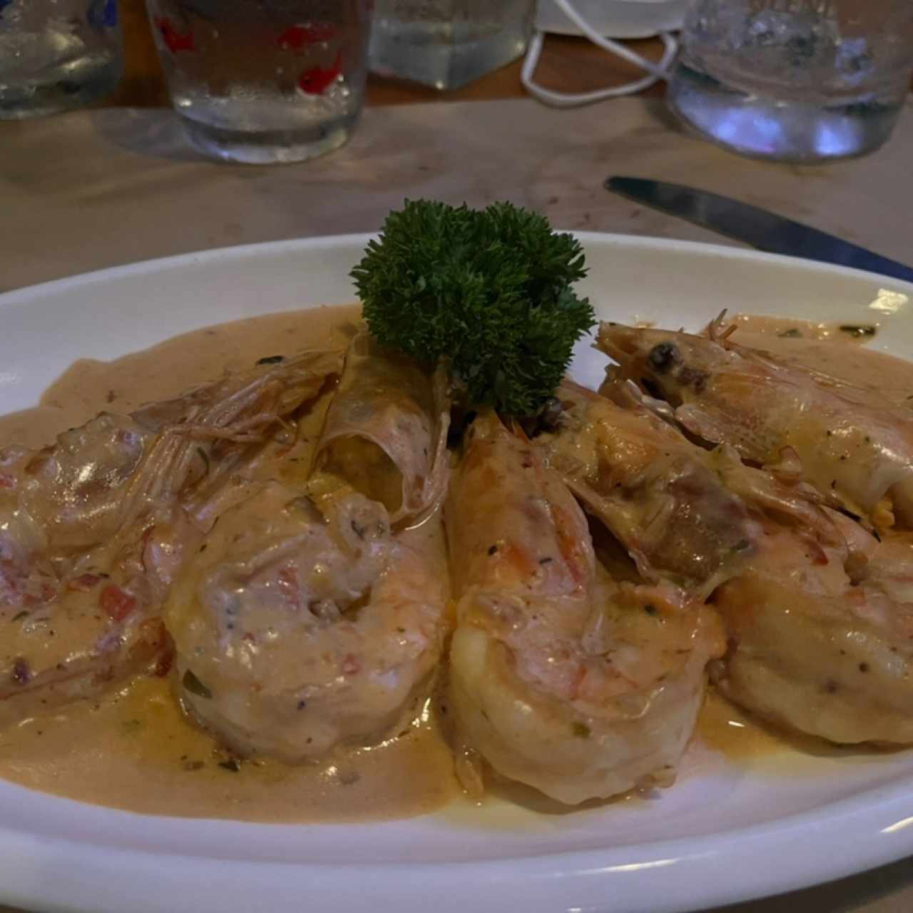 Langostino al coñac (top)