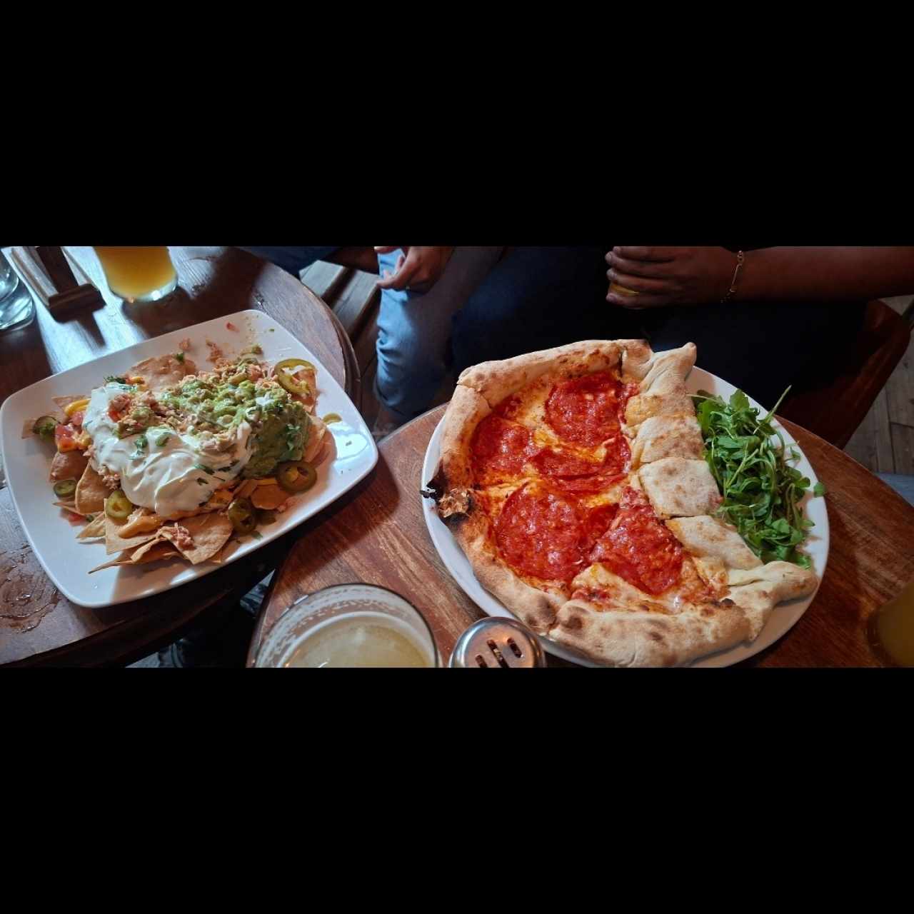 nacho y pizza vesubio