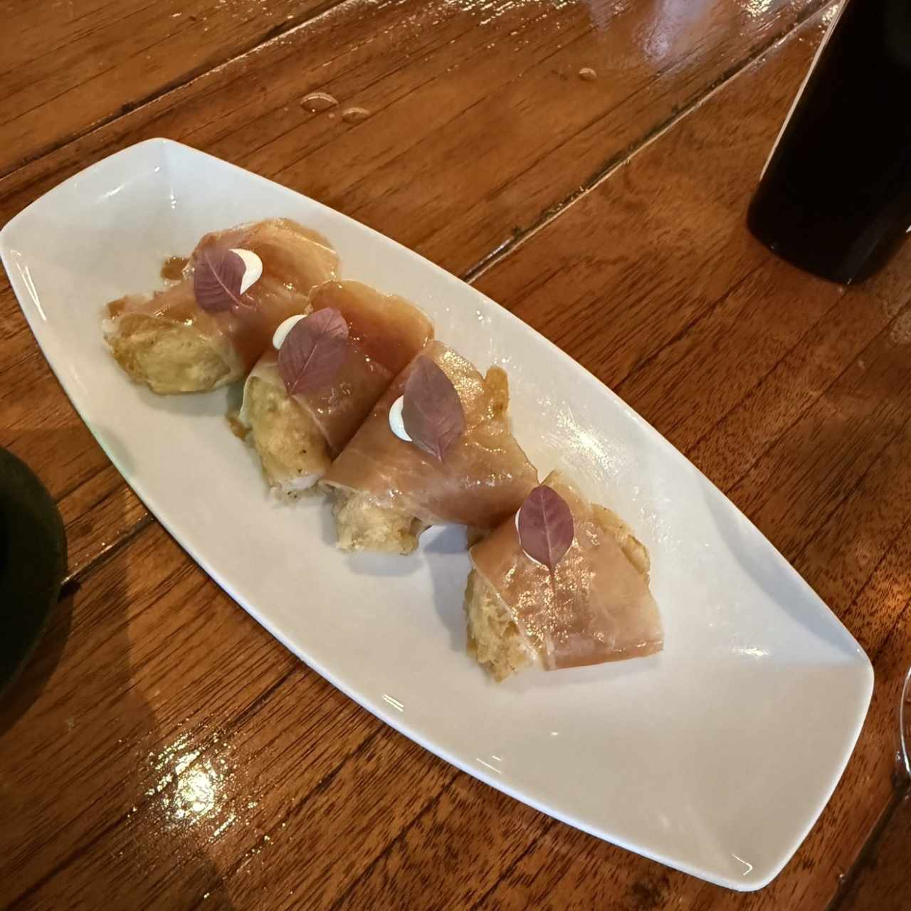 Langostinos con jamon serrano