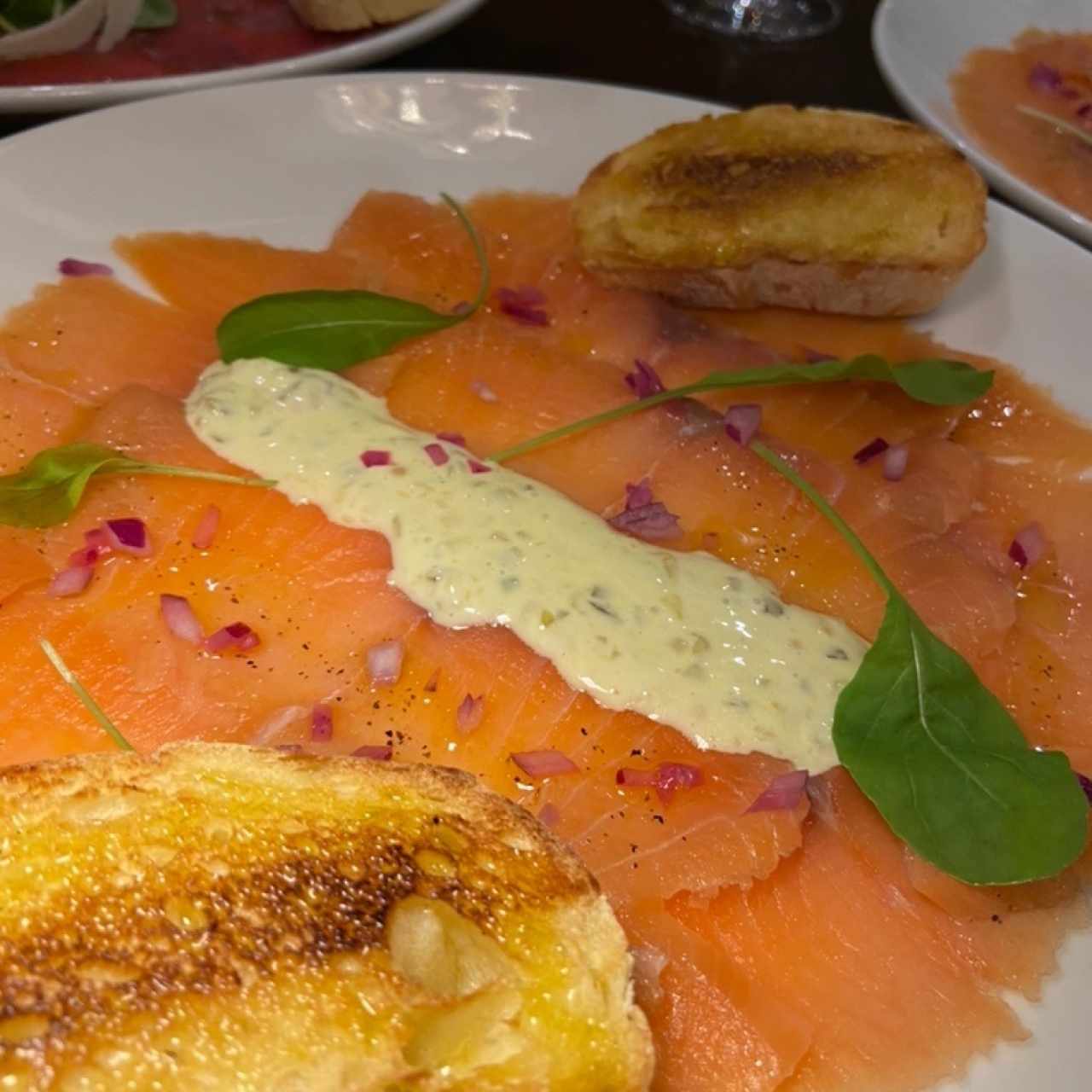 carpaccio de salmon