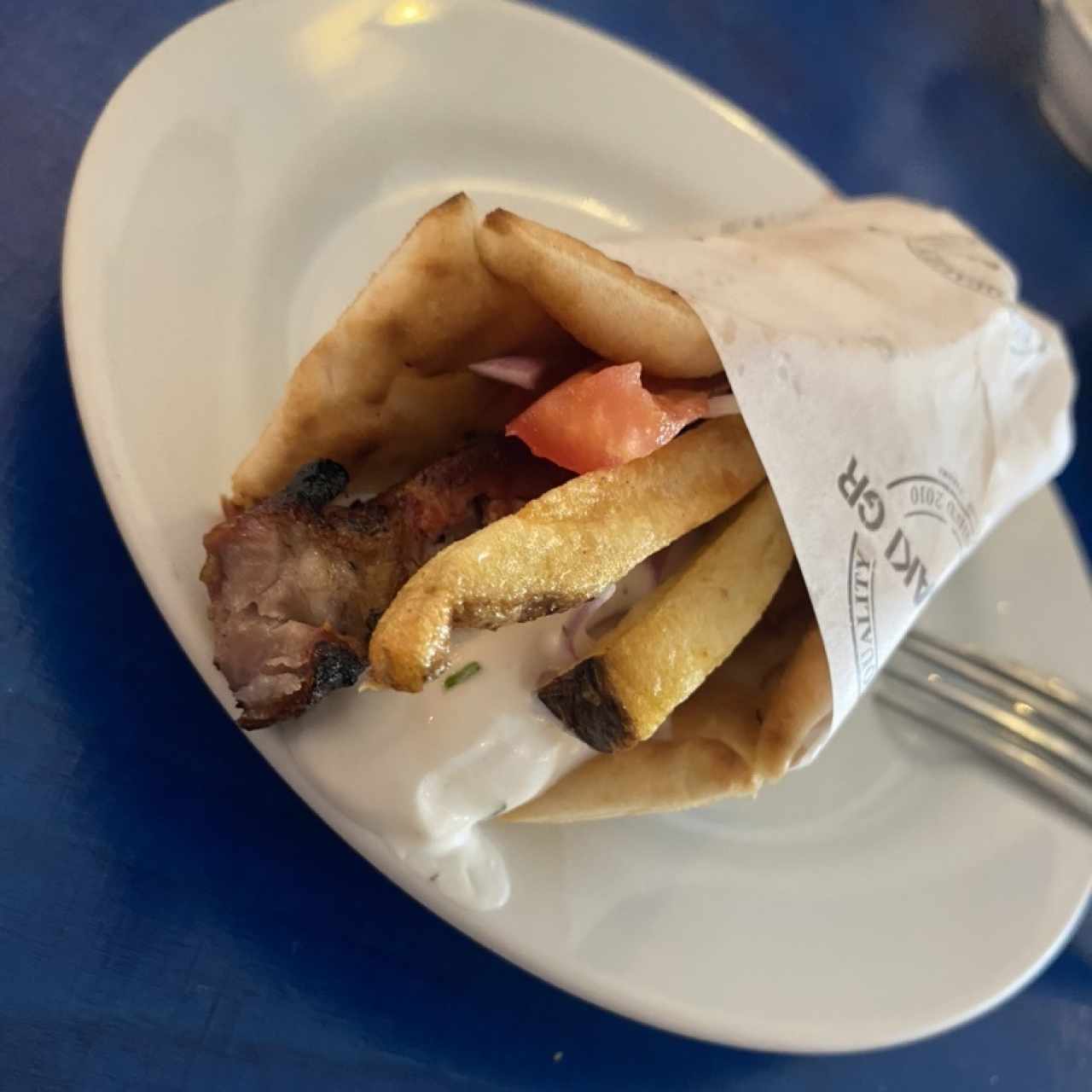 Souvlaki cerdo 