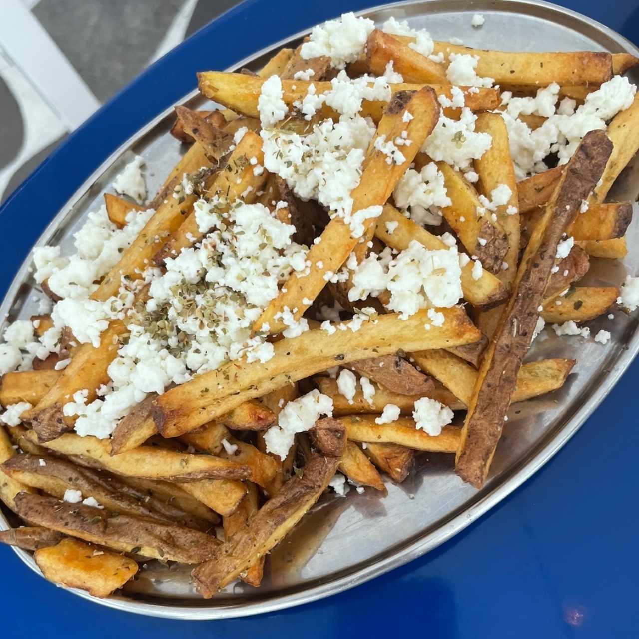 Papas con queso Feta