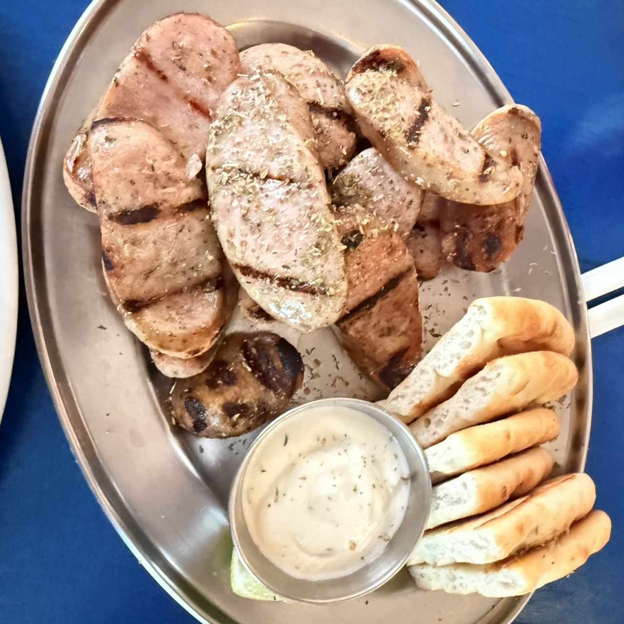 Chorizo griego con pita 