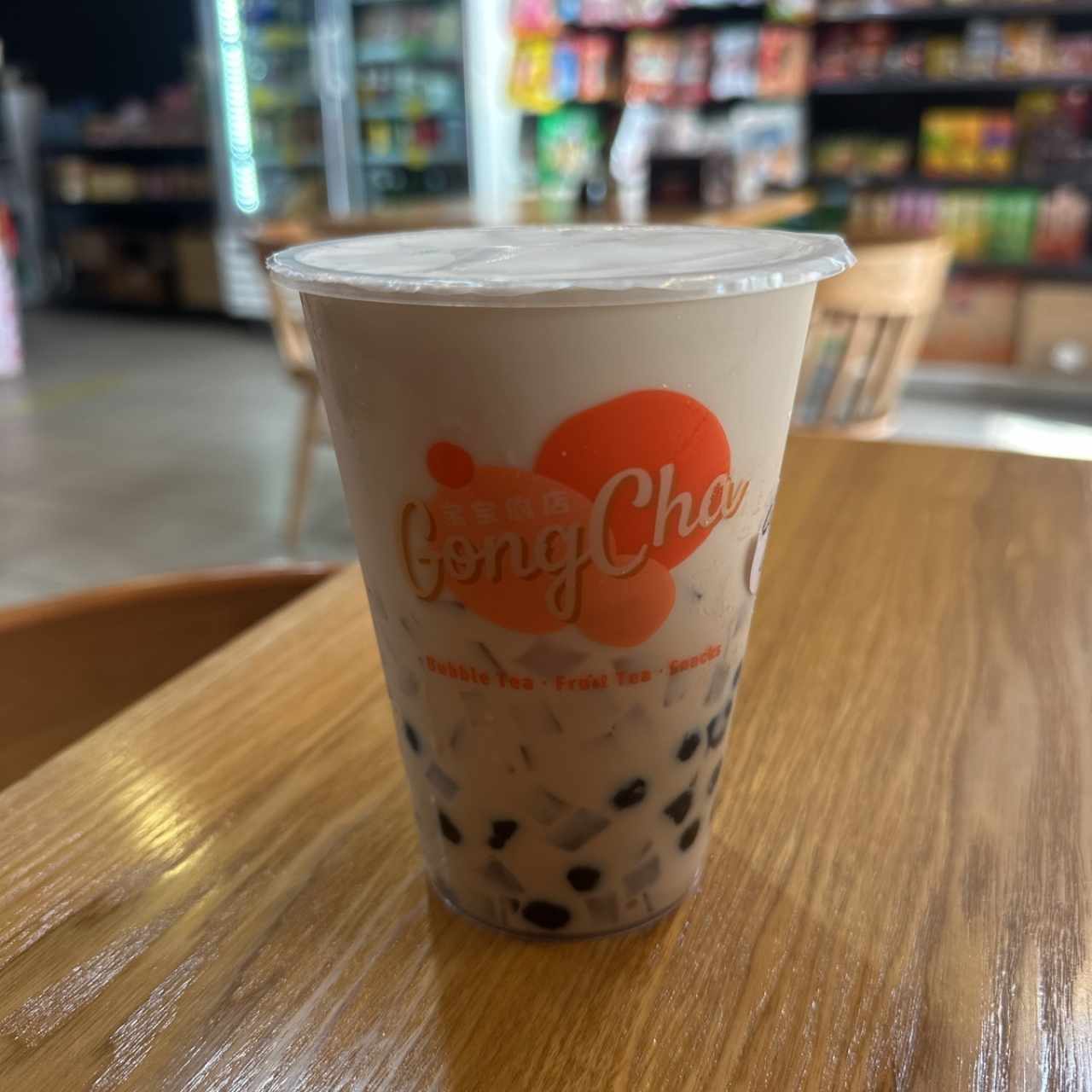Bubble tea con tapioca y jelly de coco