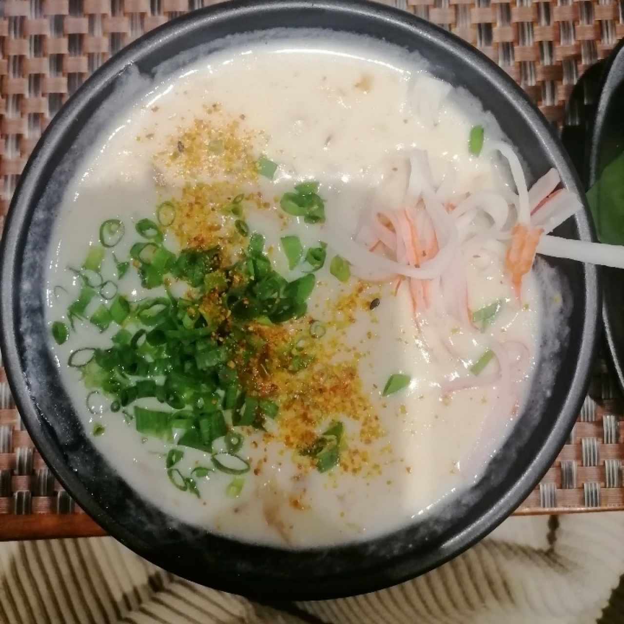 Crema de mariscos 
