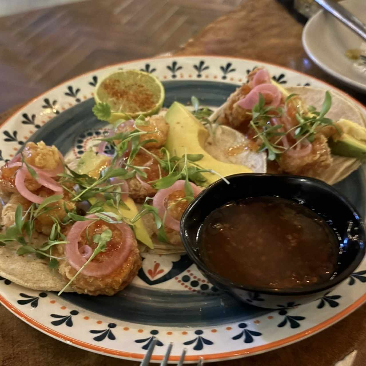 SHRIMP TACOS