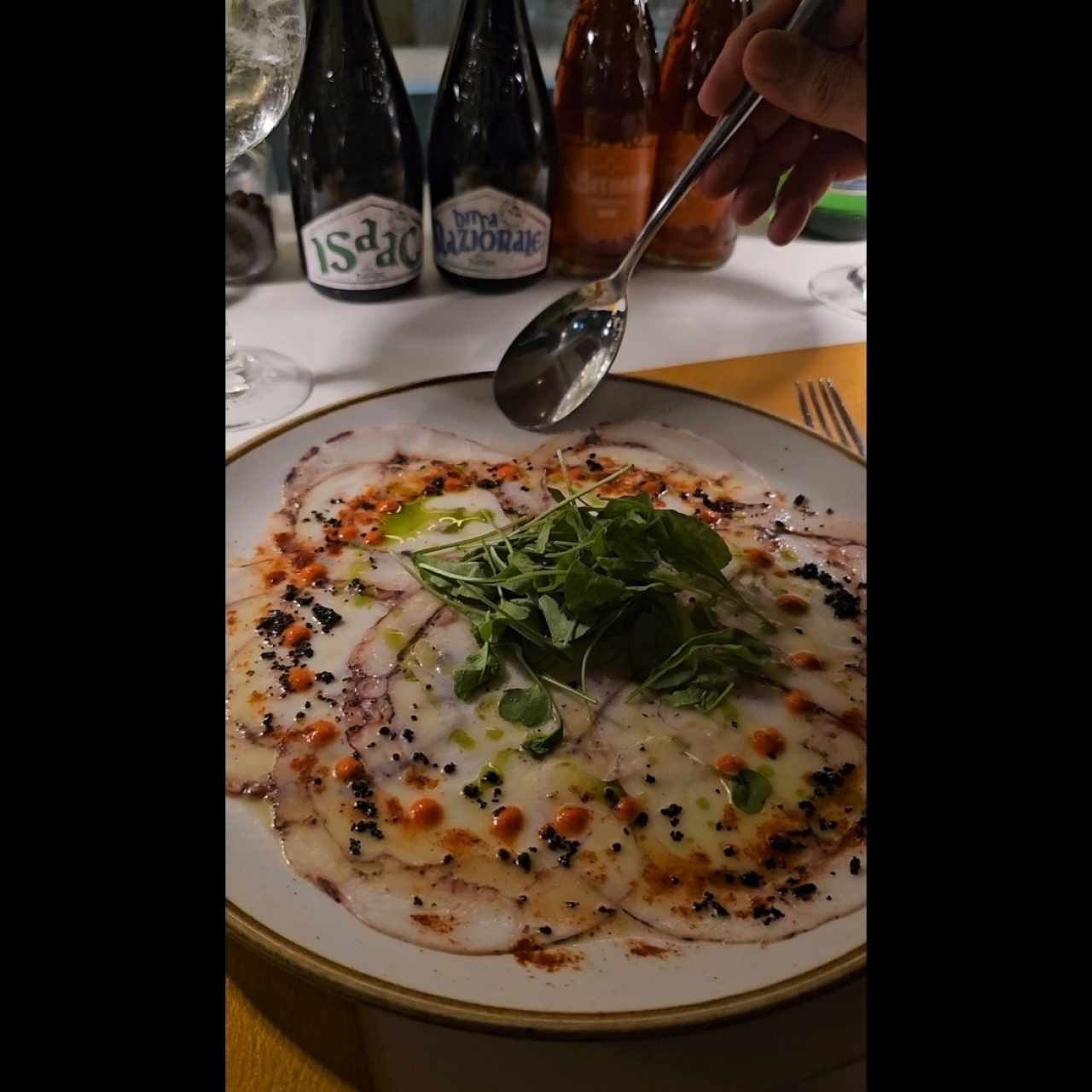 carpacho de pulpo