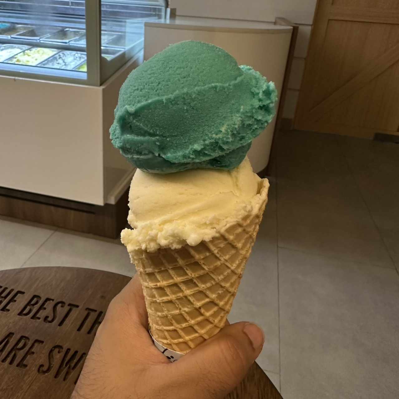 Helado de Blue Vainilla y Crema Limón