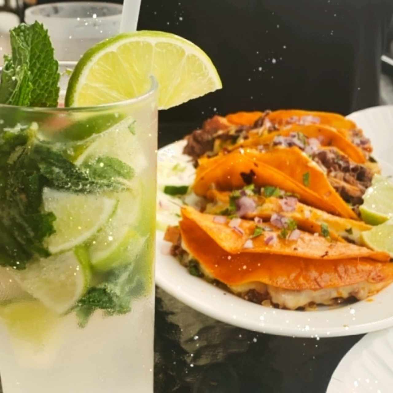Quesabirrias + Mojito de Limon
