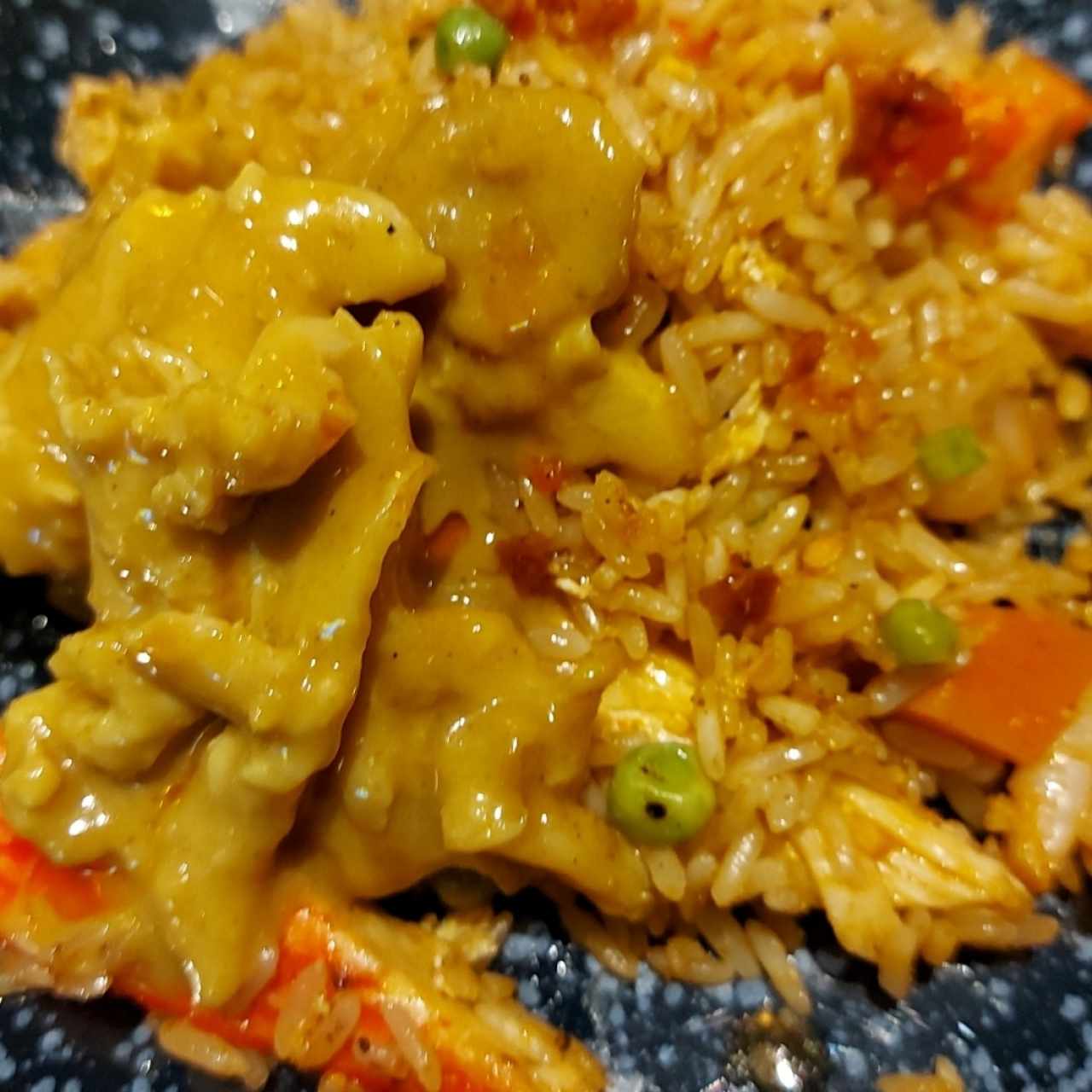pollo al curry ,super rico
