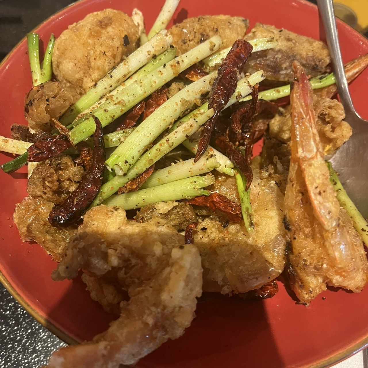 Langostinos en Sal y Pimienta