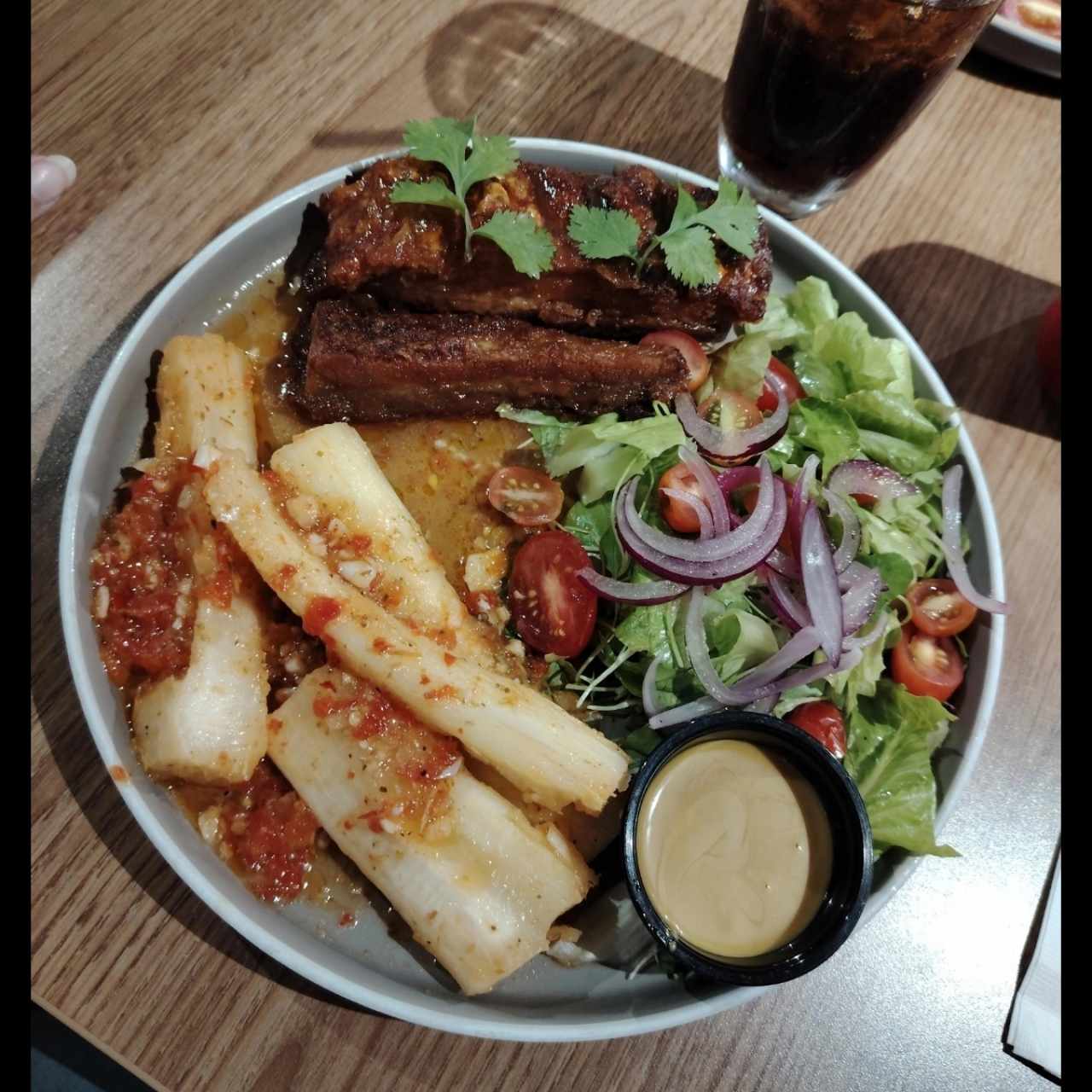 Costilla de cerdo crujiente