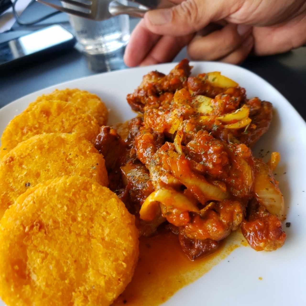 Tortilla con bistec picado