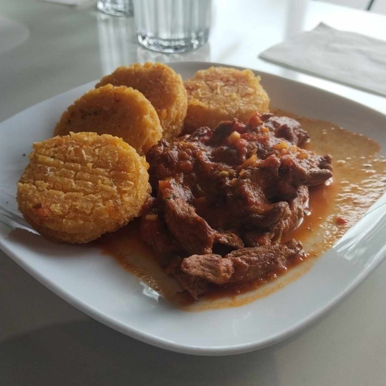 Tortilla con bistec picado