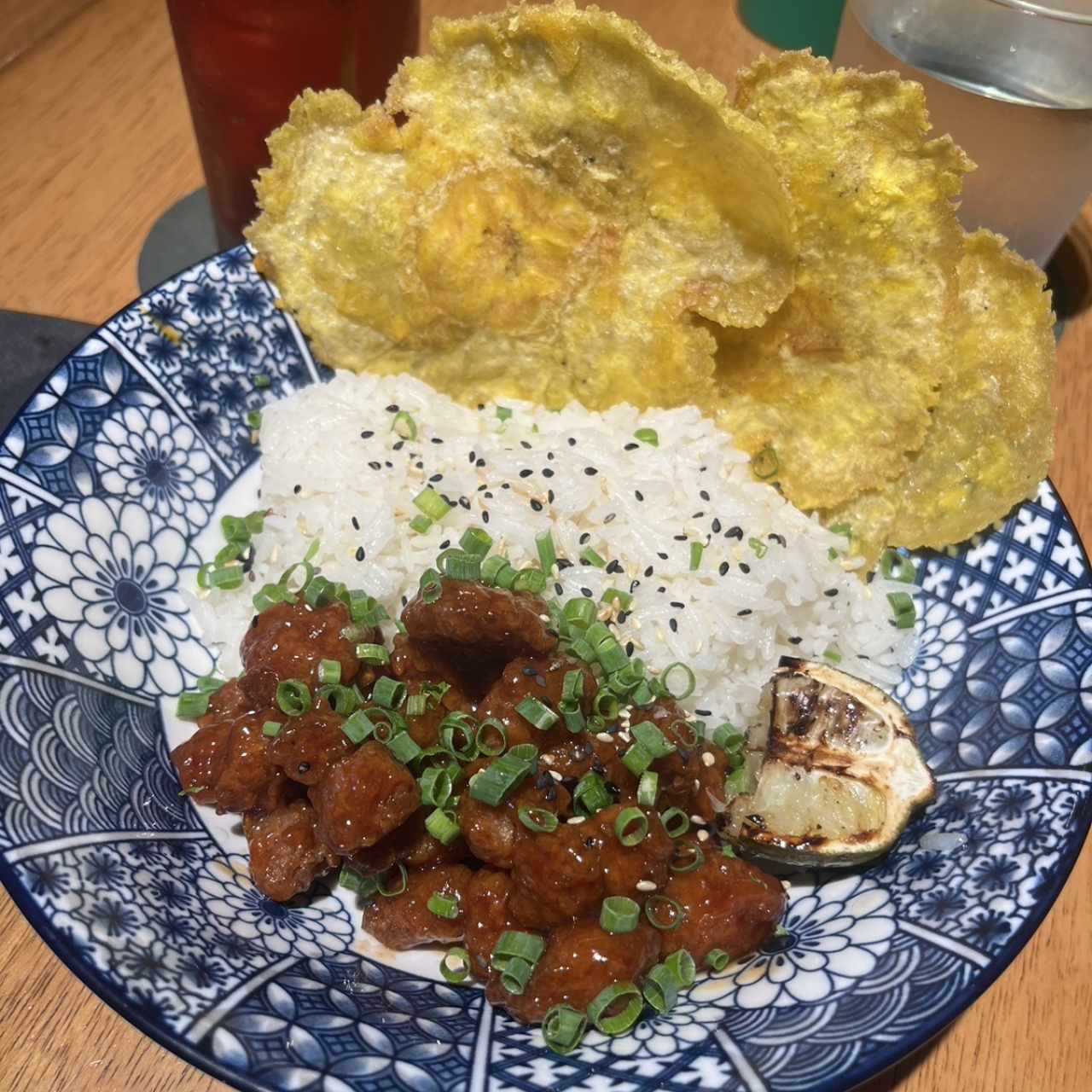 Pork over rice