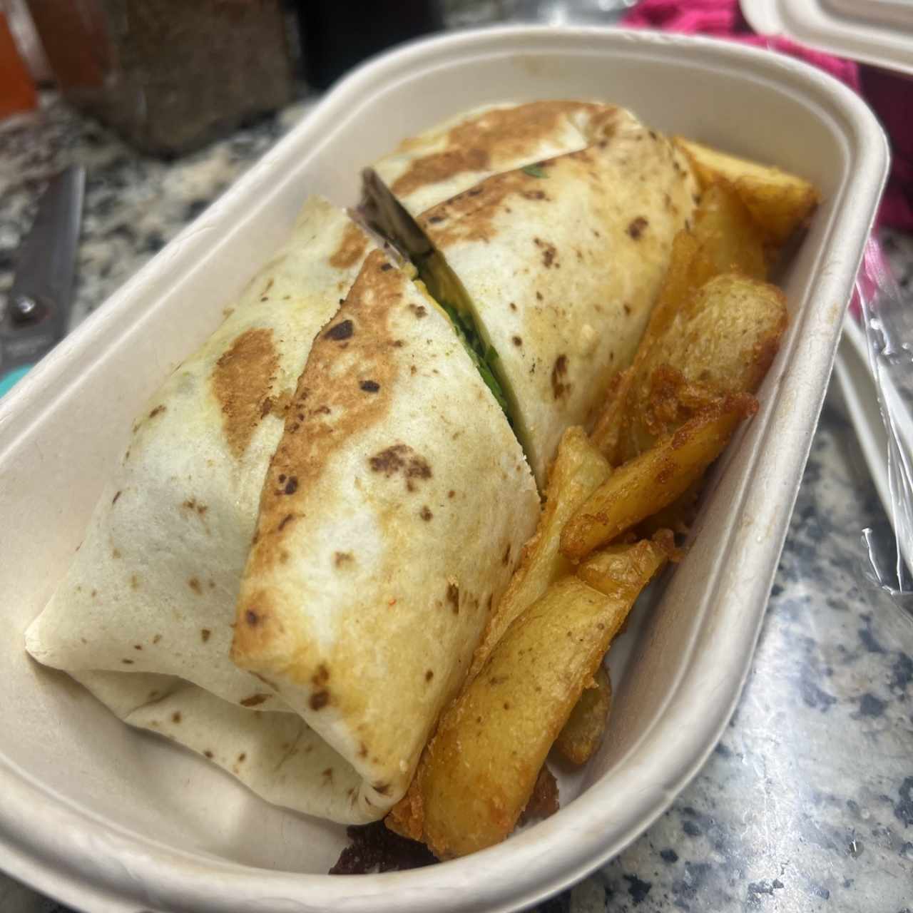 Wrap de Pollo Thai