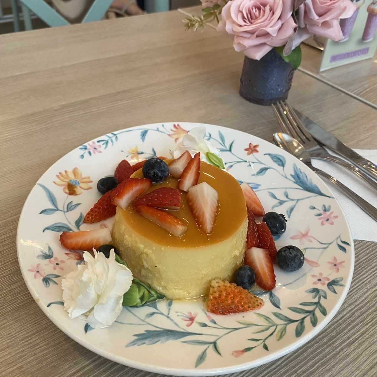 Flan de queso