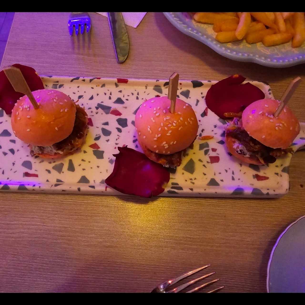 Pink Pulled Pork Sliders