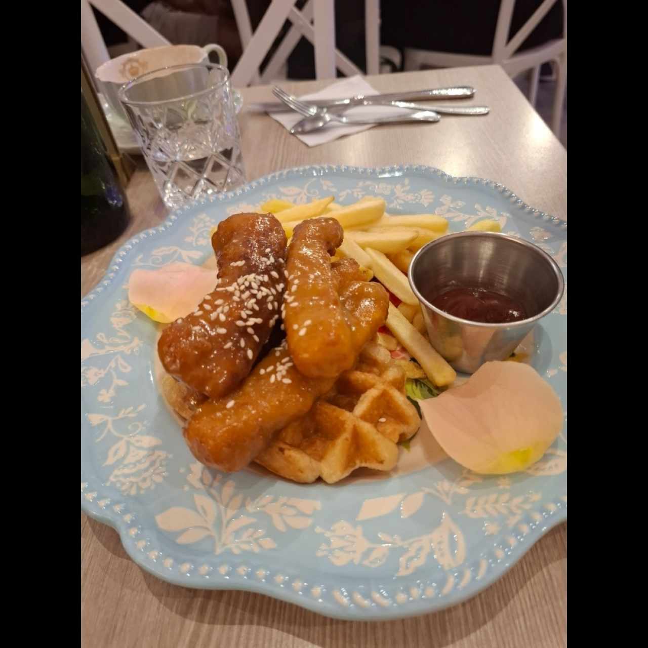 Orange chicken fingers
