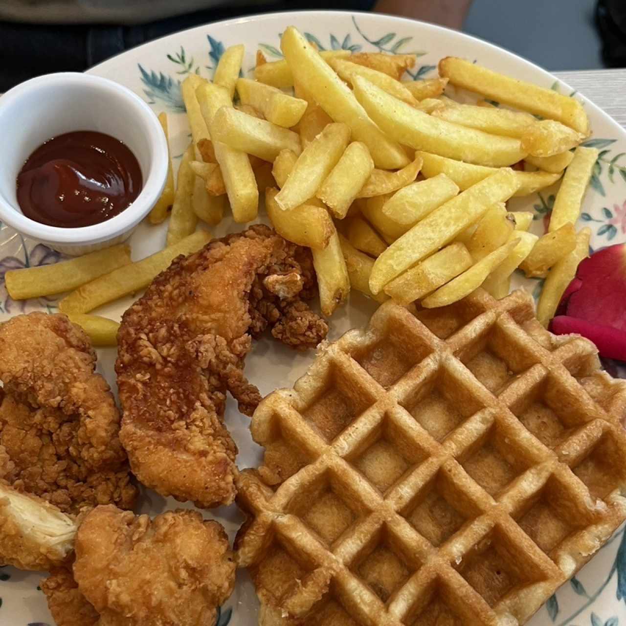 Waffles - Pollo rostizado