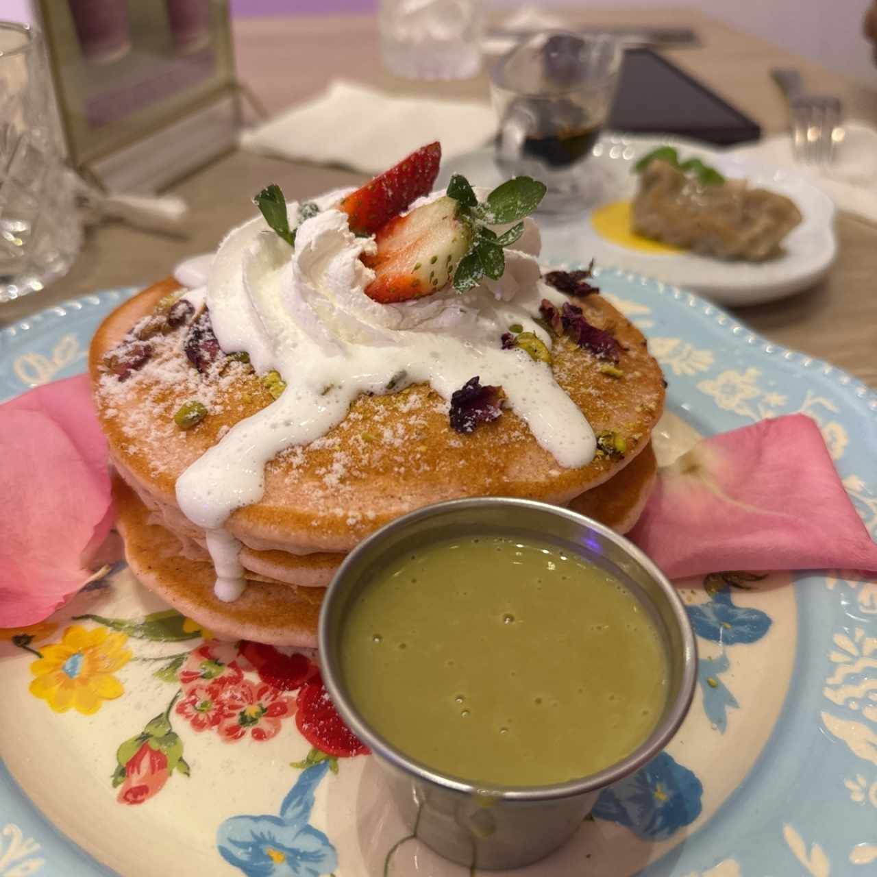 Pancake de pistacho
