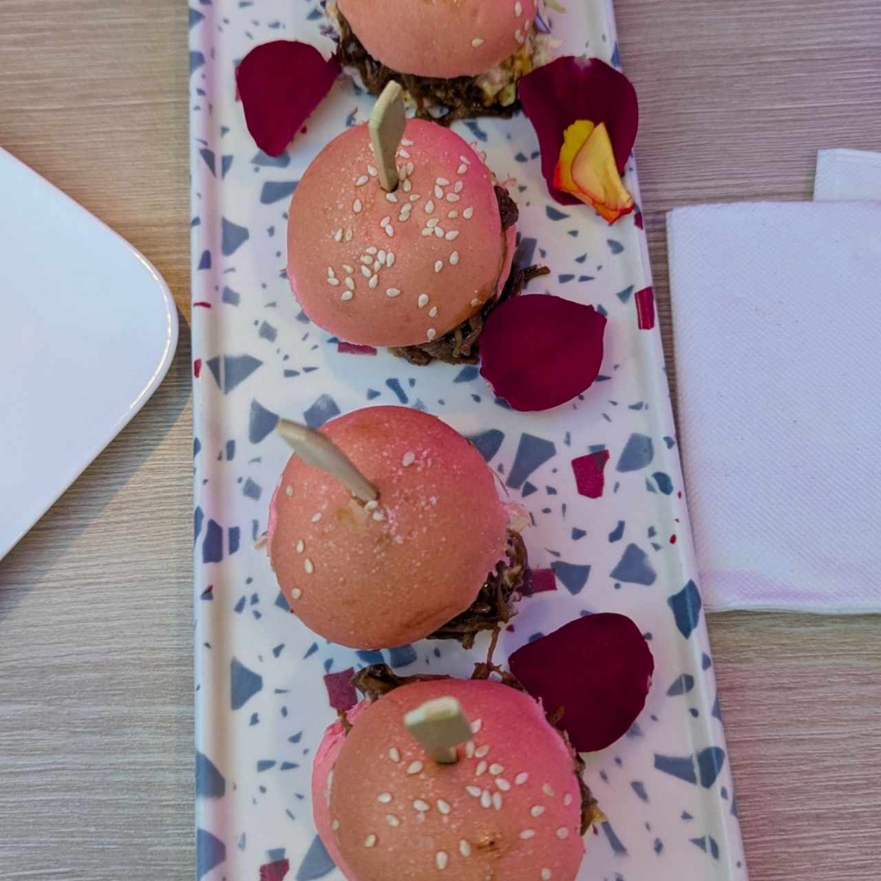 Pink Pulled Pork Sliders