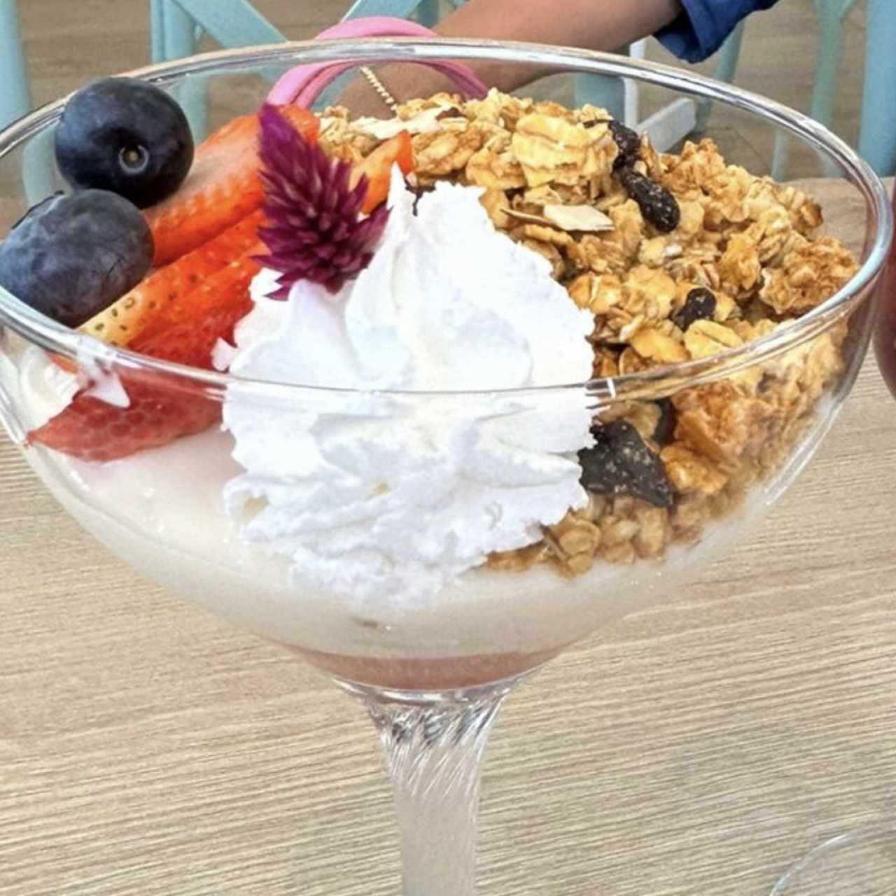 Granola con fresa