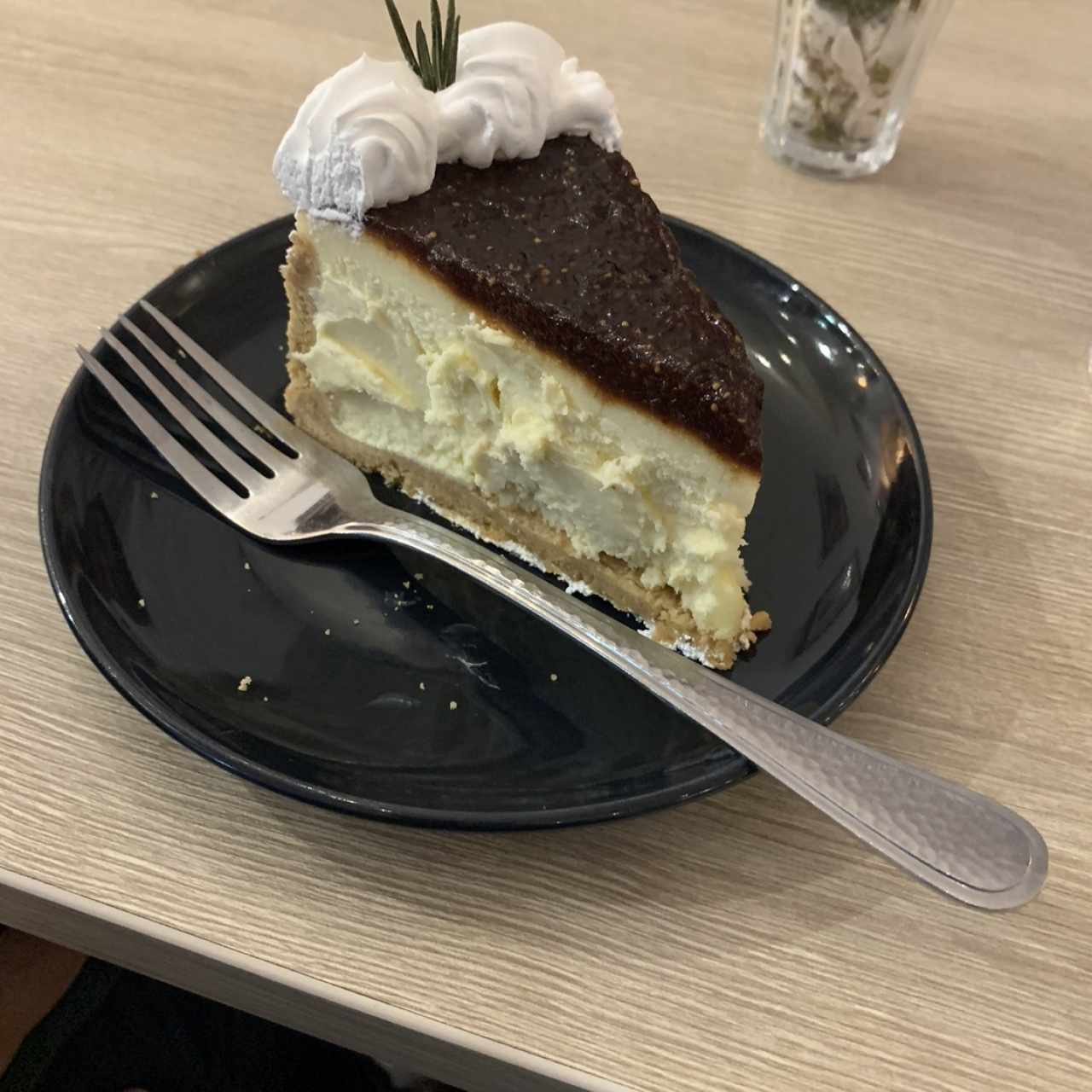 cheesecake de queso de cabra