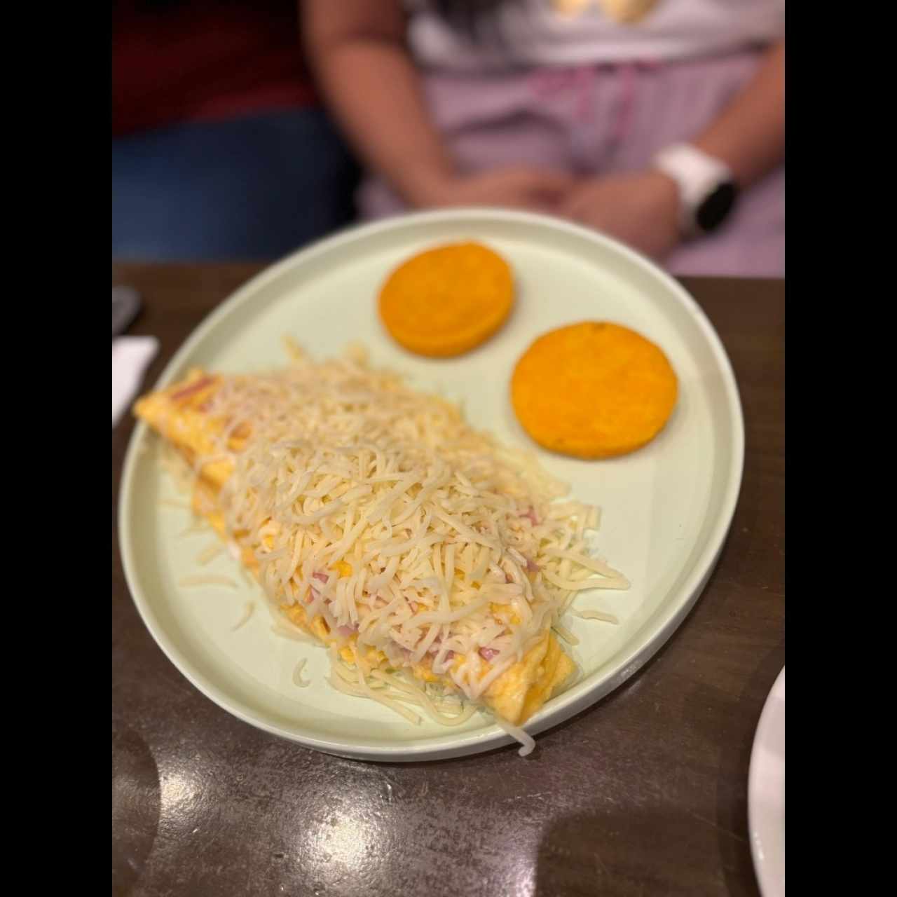 Omellete con tortilla 