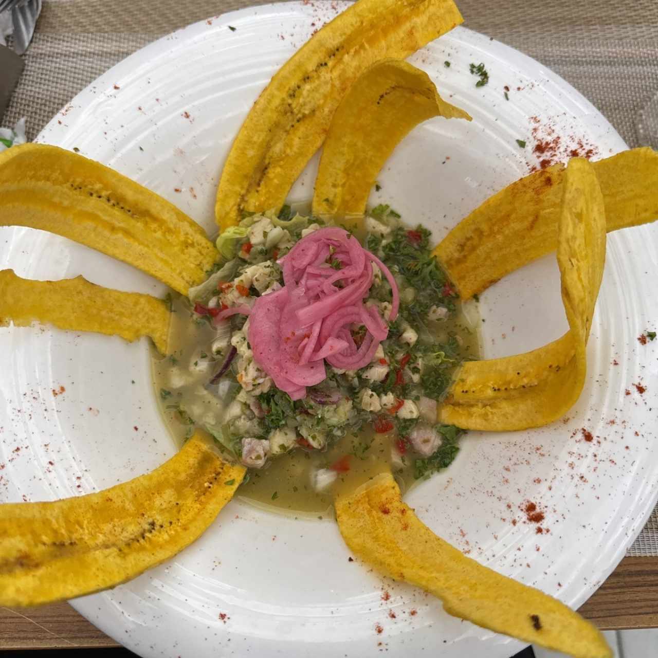 Entradas - Ceviche corvina