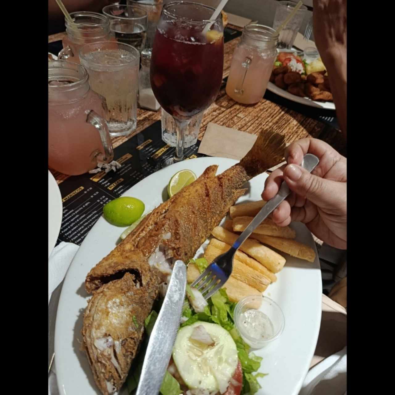 Pargo Entero o Corvina Entera Frita