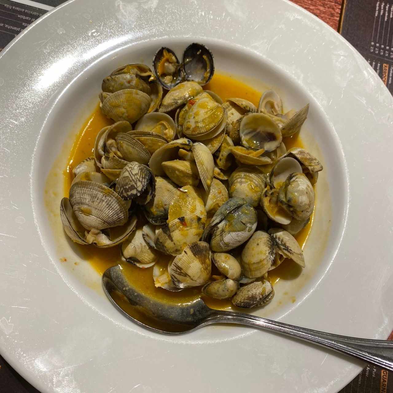 Almejas al Ajillo o Napolitanas